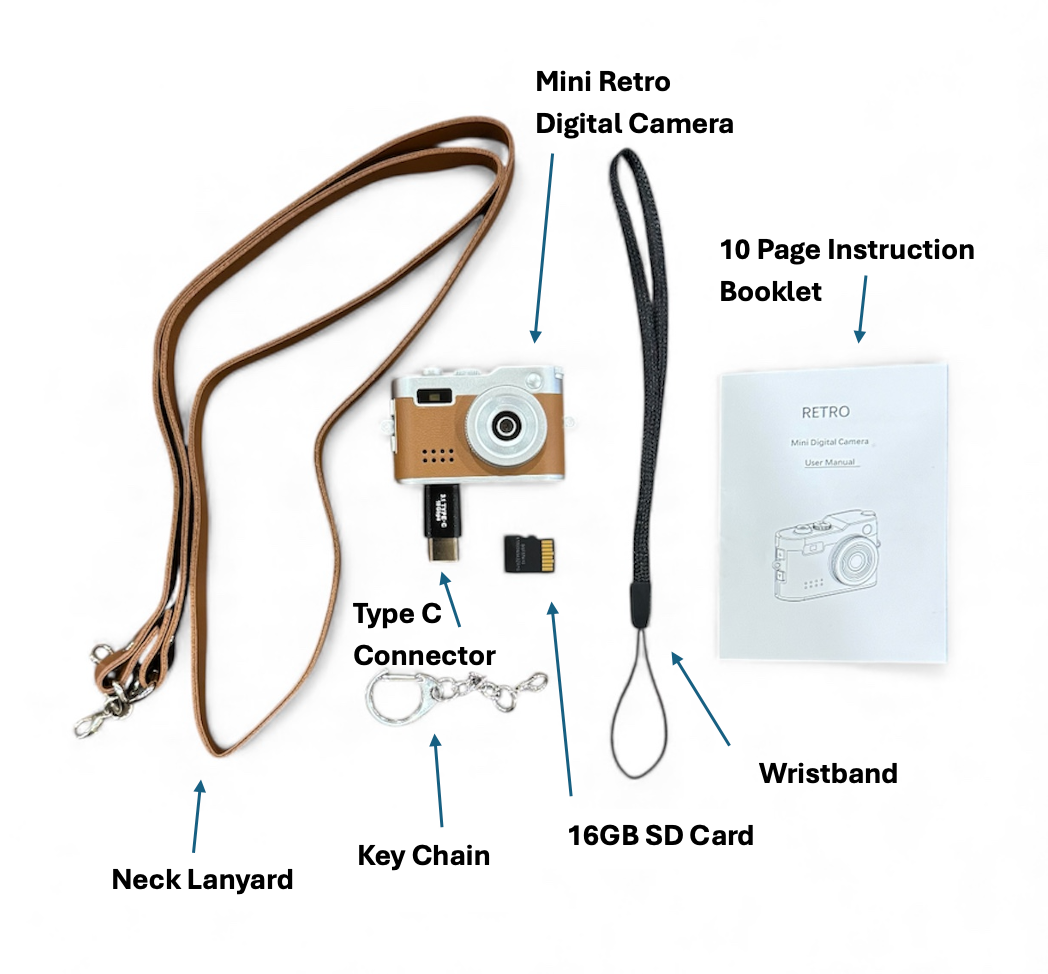 Mini Digital Camera - Brown